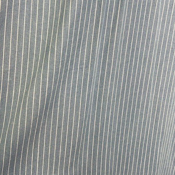 Zara - Light Blue White Stripe Button Down Lightweight Midi Dress Size Medium - Picture 11 of 11